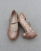 Load image into Gallery viewer, Rock Glitter Mary Jane with Glitter Heels for Girls