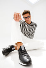 Load image into Gallery viewer, The Sonoma Black Leather Men Sneaker
