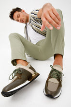 Load image into Gallery viewer, The Reno Green Leather Men Sneaker Final Sale!