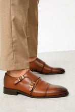 Load image into Gallery viewer, The Essen Brown Cap Toe Double Monk Strap Men Shoe