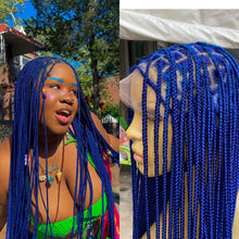Load image into Gallery viewer, Shade knotless (PREMIUM BLUE) cost extra $50 for calf length