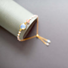 Load image into Gallery viewer, Bracelet Set: Opal Quartz &amp; Pink Coral Stones