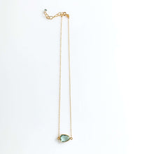 Load image into Gallery viewer, Green Amethyst Minimalist Necklace