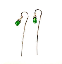 Load image into Gallery viewer, Jade dainty earrings
