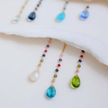 Load image into Gallery viewer, Peridot Green Quartz Yoga Pendant Necklace - Gold