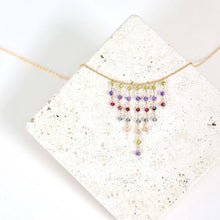 Load image into Gallery viewer, Rainbow Mini Fringe Necklace
