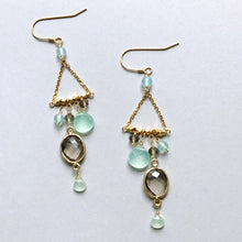 Load image into Gallery viewer, Smoky Quartz Chandie Earrings