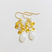 Load image into Gallery viewer, The Aurora Earring - White Chalcedony