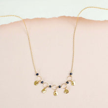 Load image into Gallery viewer, Orange Chalcedony Mini Chain Loop Necklace