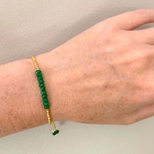 Load image into Gallery viewer, Green Jade Adjustable Stacking Bracelet