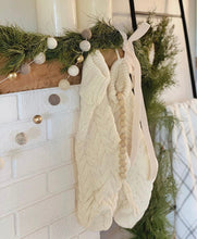 Load image into Gallery viewer, Cream Hand-Knitted Stocking