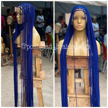 Load image into Gallery viewer, Shade knotless (PREMIUM BLUE) cost extra $50 for calf length