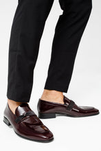 Load image into Gallery viewer, The Dodoma Burgundy Patent Leather Loafer Men Shoe