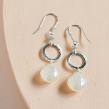 Load image into Gallery viewer, The Airie Earring - White Chalcedony Silver