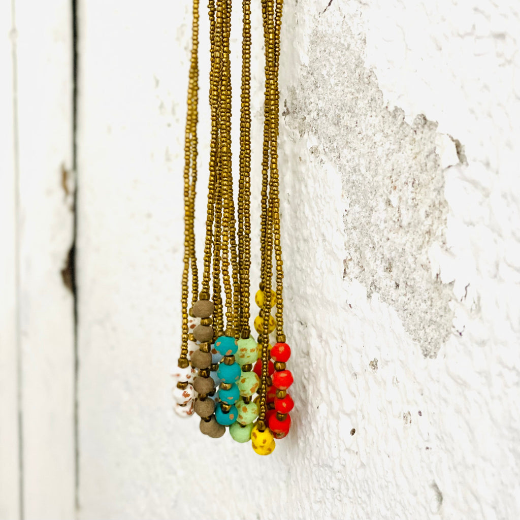 Antique Ceramic Necklace