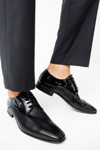 Load image into Gallery viewer, The San Severo Black Patent Leather Derby Men Shoe