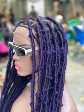 Load image into Gallery viewer, Destress Locs - Full Lace Purple Color - Makeba