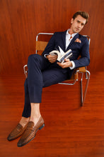 Load image into Gallery viewer, The Grand Woven Leather Tan Men Shoe Penny Loafer