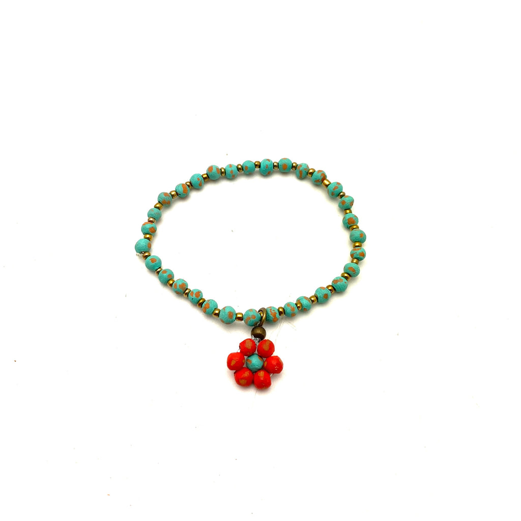 Ceramic Daisy Bracelet