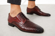 Load image into Gallery viewer, The Porto Alegre Burgundy Leather Derby Men Shoe