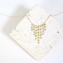 Load image into Gallery viewer, Peridot Mini Fringe Necklace