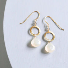 Load image into Gallery viewer, The Airie Earring - White Chalcedony Gold