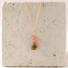 Load image into Gallery viewer, Smoky Quartz Cluster Necklace