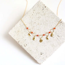 Load image into Gallery viewer, Black Spinel Mini Chain Loop Necklace