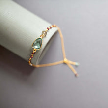 Load image into Gallery viewer, Bracelet Set: Green Amethyst and Red Jade