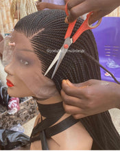 Load image into Gallery viewer, Cornrow Braid Wig - Full Lace Side Part - Candy