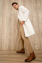 Load image into Gallery viewer, The Wellington Tan Handwoven Leather Men Boot with a Zipper Final Sale!