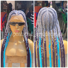 Load image into Gallery viewer, Pop Smoke Wig "Gray Color" Full Lace
