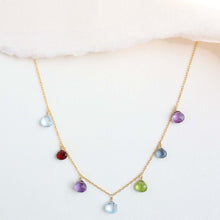 Load image into Gallery viewer, Gold Rainbow Sparkler Necklace