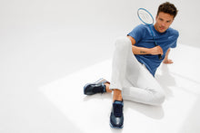 Load image into Gallery viewer, The Hoskova Navy Blue Leather Men Sneaker
