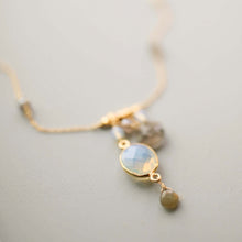 Load image into Gallery viewer, Opalite Bezel Necklace