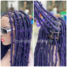 Load image into Gallery viewer, Destress Locs - Full Lace Purple Color - Makeba