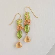 Load image into Gallery viewer, Bezel Cluster Earrings