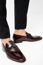 Load image into Gallery viewer, The Dodoma Burgundy Patent Leather Loafer Men Shoe