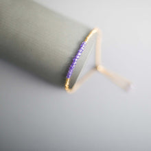 Load image into Gallery viewer, Amethyst Adjustable Stacking Bracelet