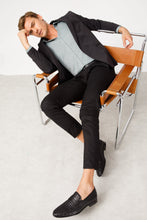 Load image into Gallery viewer, The Grand Woven Leather Black  Men Shoe Penny Loafer
