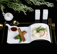 Load image into Gallery viewer, Sectional Salad Plate -Set of 4 pc