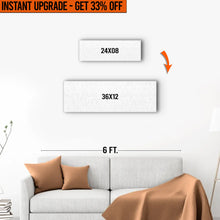 Load image into Gallery viewer, Upgrade Your 24x08 Inches Canvas To 36x12 Inches Canvas