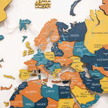Load image into Gallery viewer, 3D LED / LUMINOUS Wooden World Map 3.0 Indie