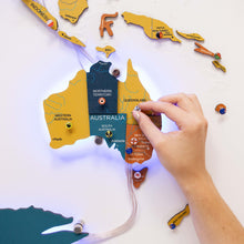 Load image into Gallery viewer, 3D LED / LUMINOUS Wooden World Map 3.0 Indie