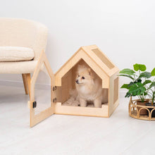 Load image into Gallery viewer, Wooden Indoor Dog House