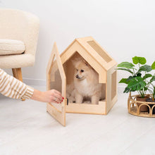 Load image into Gallery viewer, Wooden Indoor Dog House