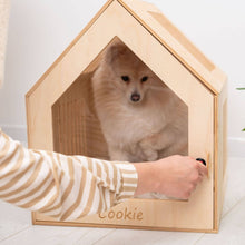 Load image into Gallery viewer, Wooden Indoor Dog House