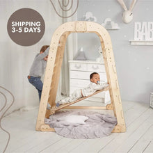 Load image into Gallery viewer, Indoor Wooden Playground for Children - 6in1 Playground + Swings Set + Slide Board
