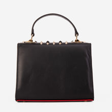 Load image into Gallery viewer, The Infanta Black Spike Leather Handbag
