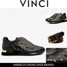 Load image into Gallery viewer, The Infanta Black Spike Leather Men  Sneaker Limited Edition